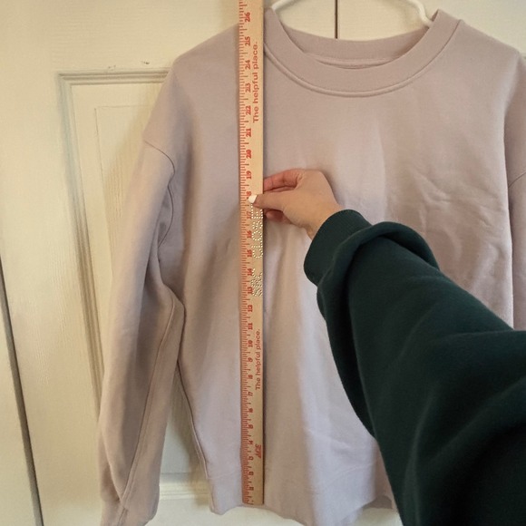 Lululemon Perfectly Oversized Crewneck Sweatshirt Mauve Pink Lavender Pullover - Picture 4 of 7